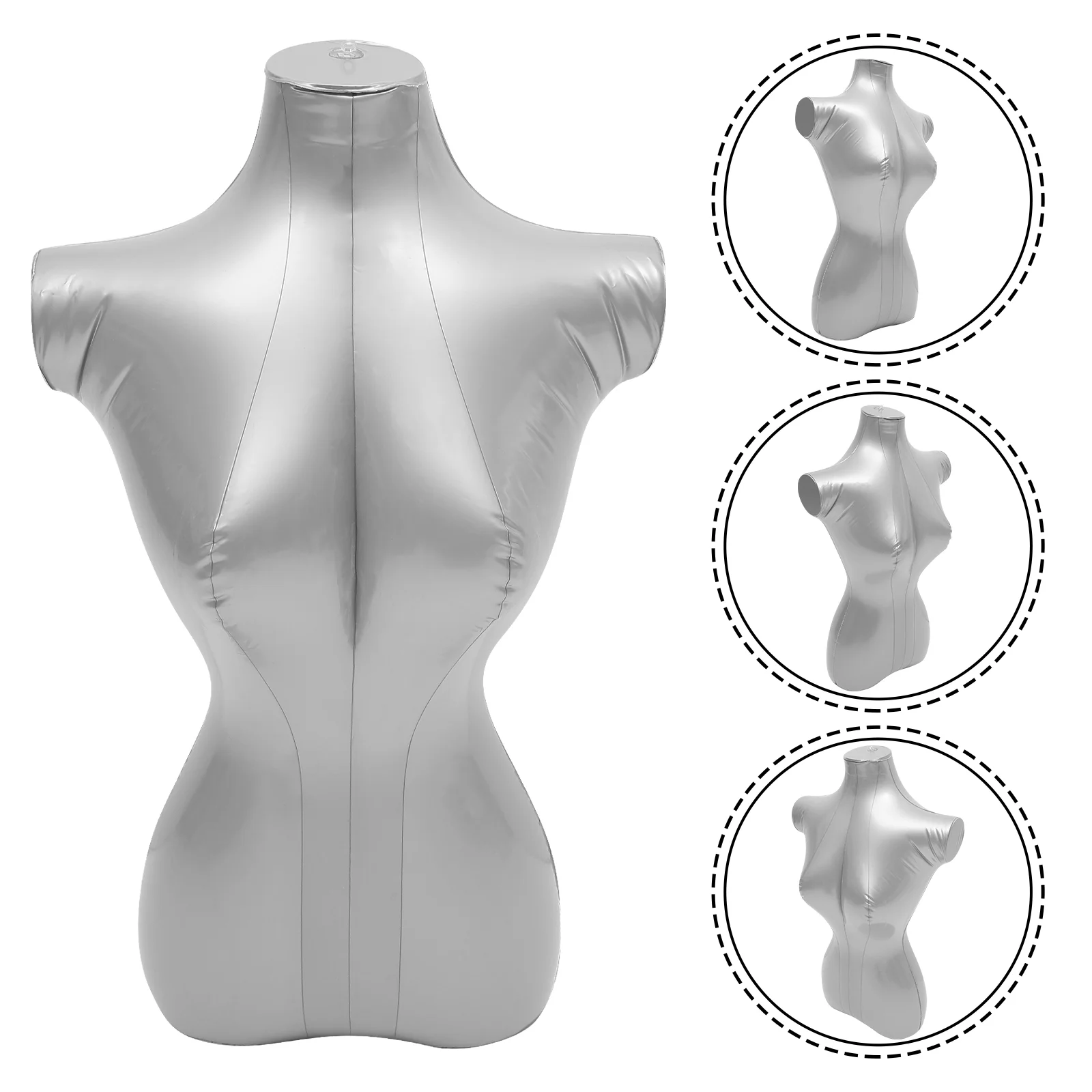 

Shopping Mall Half Body Mannequin Inflatable Clothing Holder Male Dress Form Mannequin Tailor Mannequin Clothing Display Support