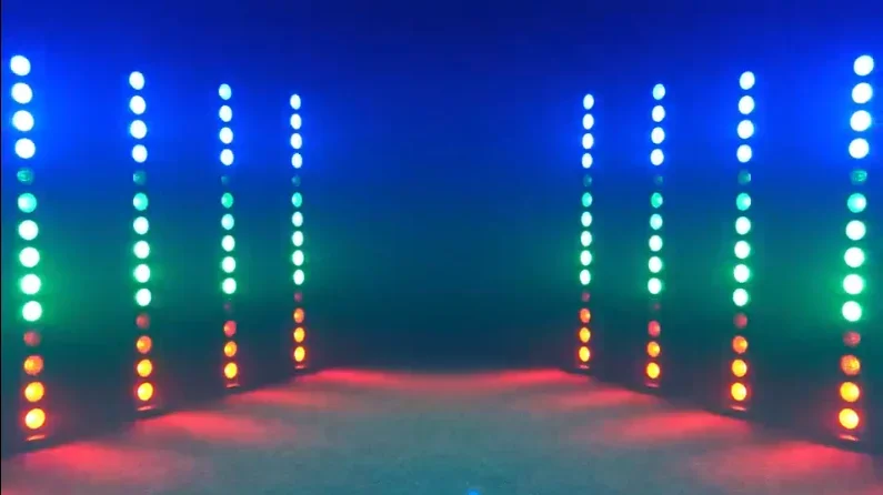 14X20W RGBW COB LED Wall Washer Light Horse-Race Effect Stage Light DMX Backgrou