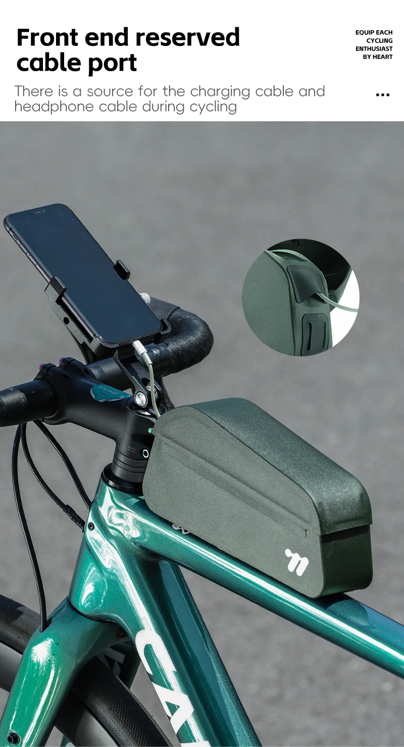 WEST RADFAHREN Fahrrad Vorne Rohr Tasche Wasserdichte Magnetische Schnalle Radfahren Top Rahmen Tasche Große Kapazität MTB Rennrad Gepäckträger Pack – Detail 12