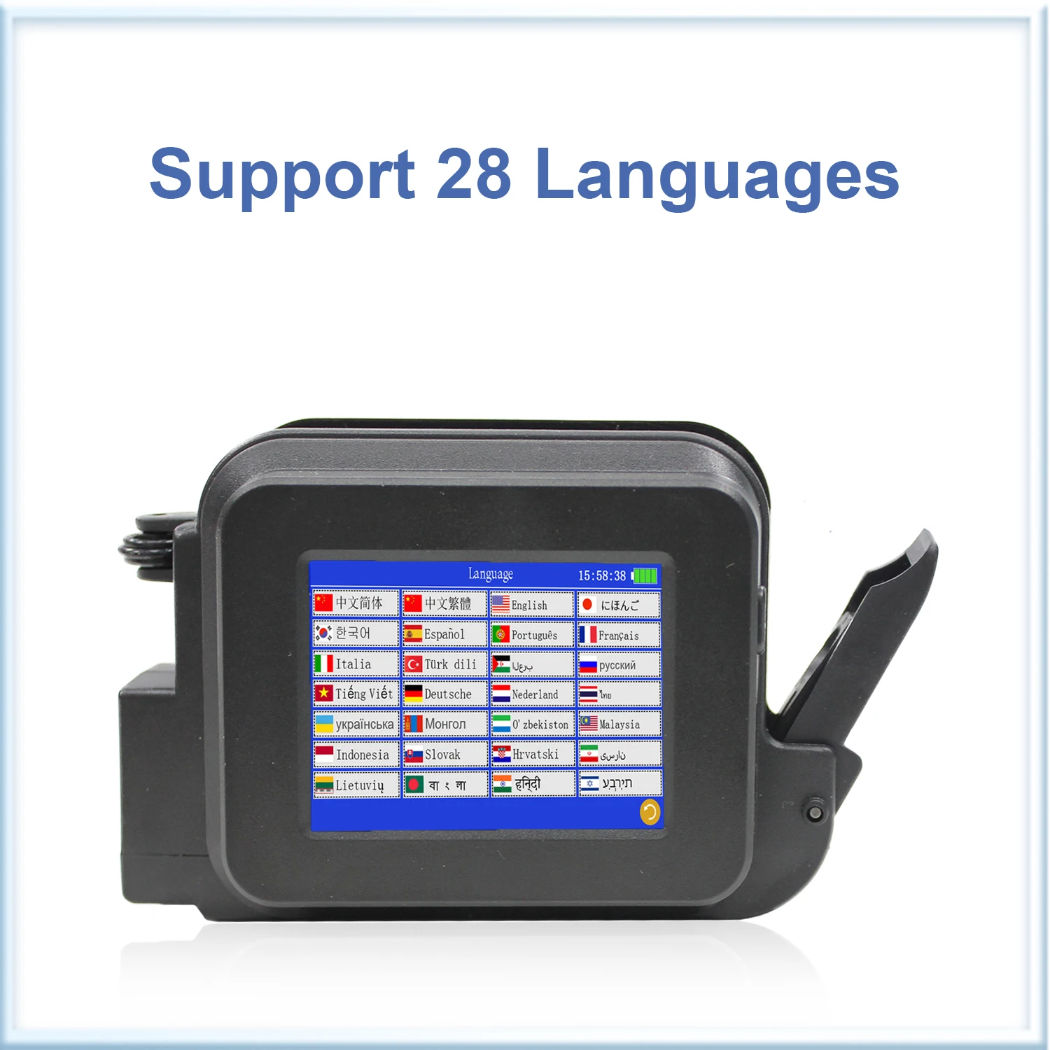 XMINI 12.7MM Portable Coder Handheld Inkjet Printer for Text QR Barcode Batch Nu