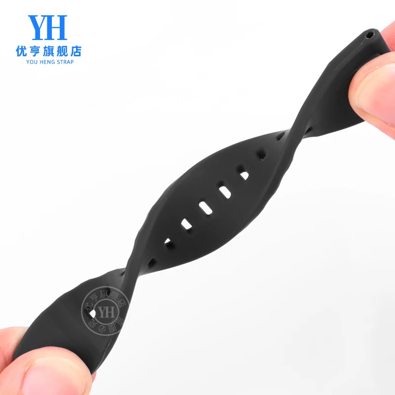 Men's Waterproof Silicone Sports Watch Strap - 23mm Premium Wristband Replacement
