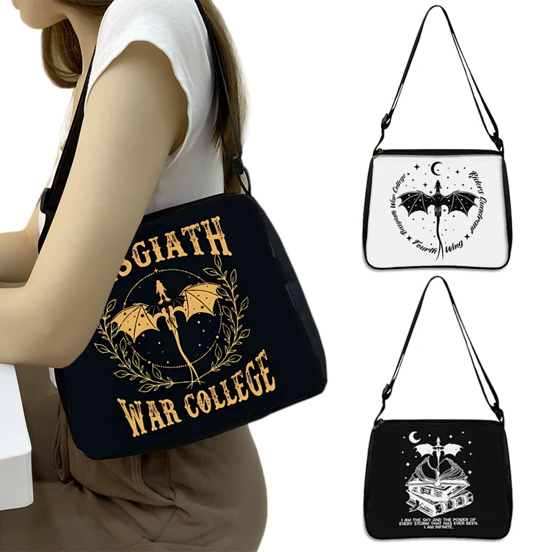 Fourth Wing Shoulder Bag Basgiath War College Women Handbag