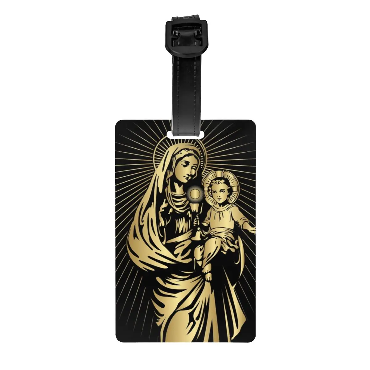 

Custom The Virgin Mary Luggage Tag Privacy Protection Christian Mexico Mexican Baggage Tags Travel Bag Labels Suitcase
