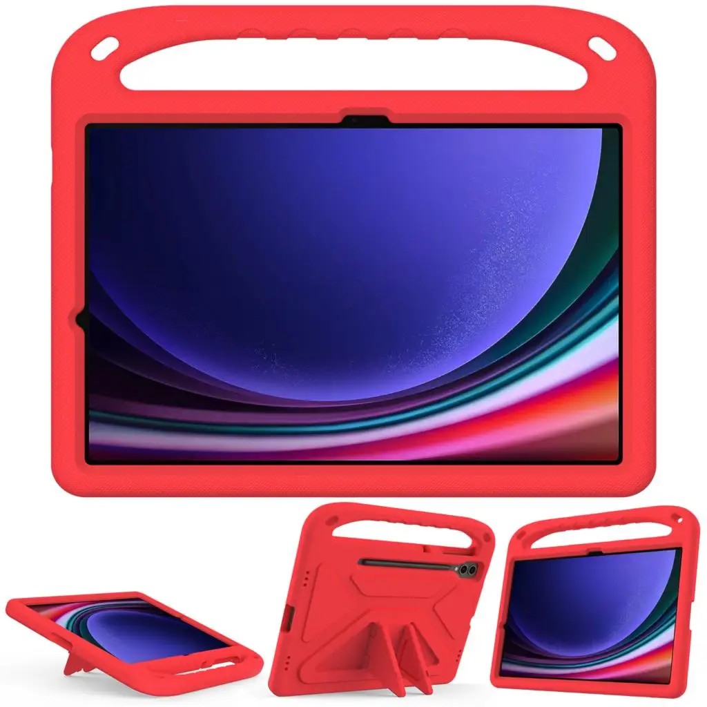 

Детский чехол из ЭВА для Samsung Galaxy Tab S7 S8 S9 FE Plus SM-T870 X700 X710 X510 T970 T730 X800 X810 X610, противоударный чехол-подставка