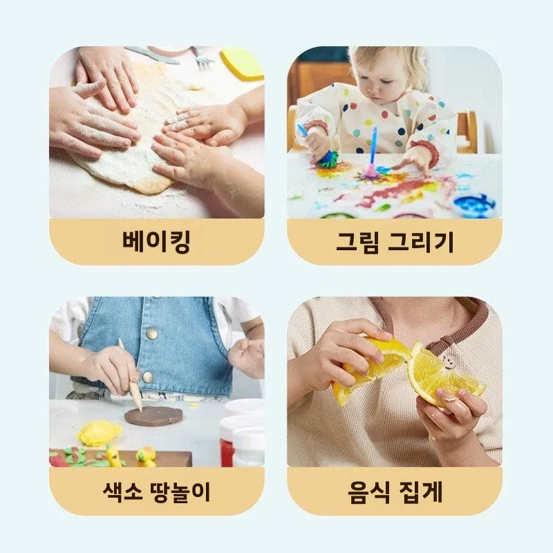 및 어린이용 일회용 두꺼운 식품 등급 TPE 장갑 가정용 NUBABI 보호 장갑