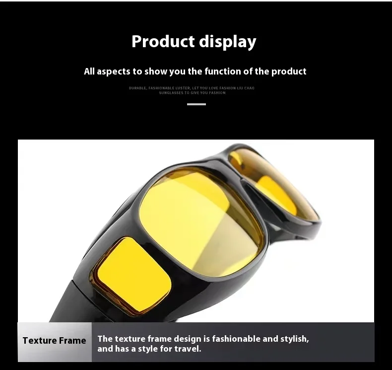 Night Vision Sunglasses Car Night Driving Goggles Unisex UV Protection