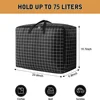 Foldable Quilt Storage Bag Large Capacity Sturdy Oxford Fabric Storage Wardrobe Closet Organizers for Clothes,Blanket,Beding 2
