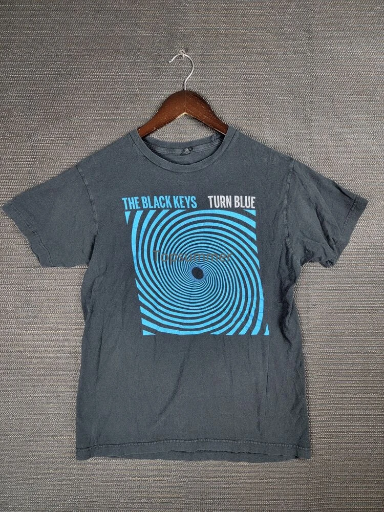 

The Black Keys T-Shirt Size Medium Turn Blue Gyro 2014 Tour Concert Faded