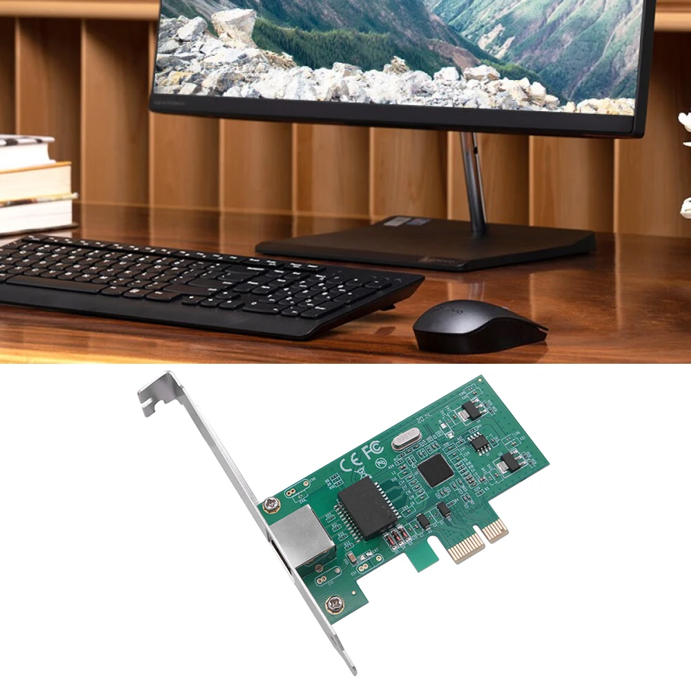 데스크탑 PC용 이더넷 카드, PCI 익스프레스 RJ-45 랜 어댑터, RJ45 LAN 컨트롤러, 1000Mbps, 10 m, 100 m, 1000m