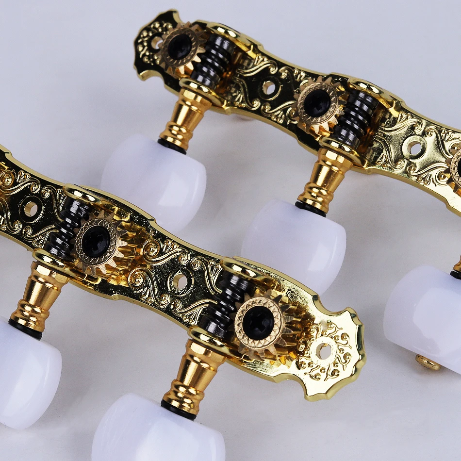 Alice AOS-022 Mechanik für klassische Gitarre, 1:16, mit fortschrittlichen Beschichtungssaiten, Stimmwirbel-Tasten, 2 Stück/Paar – Detail 5