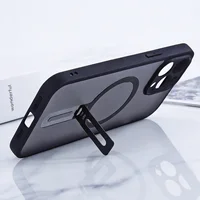 FONKEN Foldable Magnetic Phone Grip Stand for MagSafe,Ultra-Thin Metal Ring Holder Desktop Kickstand Accessory for iPhone 5