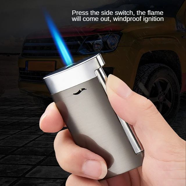 Cigarette Lighter Torch Lighters, Butane Gas, Smoking Accessories, Cool  Gifts for Men, Flame Windproof, Inflation, Gadgets - AliExpress