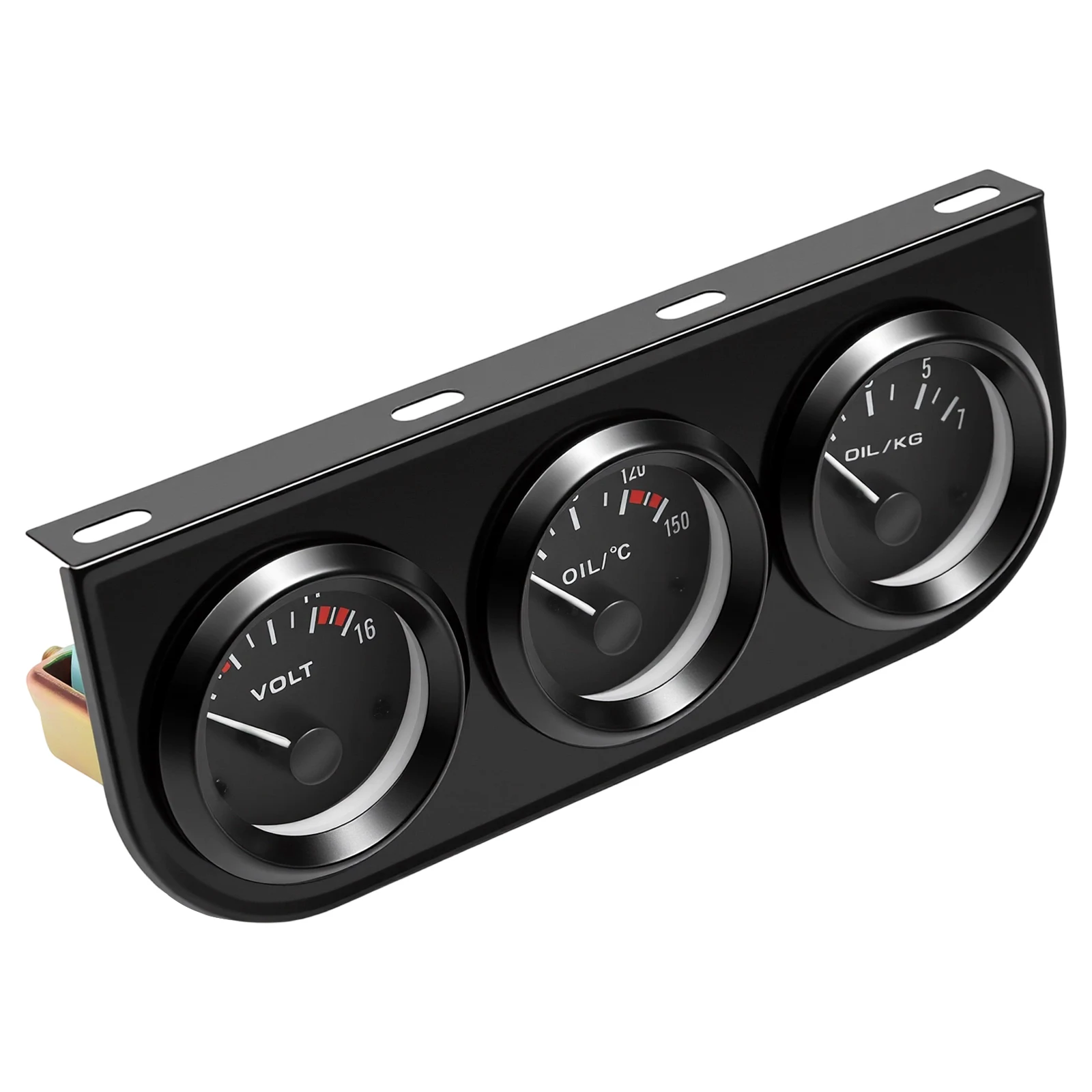 3-in-1-Auto-Messgerät, Auto-Dreifach-Messgerät-Set, 8-16V Öltemperatur-Öldruck-Voltmeter-Messgerät für Fahrzeugreparatur und -überwachung – Detail 9