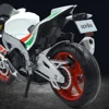 Scale 1:12 Aprilia RSV4 RR1000 Motorcycle Model Toy Alloy Diecast Shock Absorption Free Wheels Motor Models Boys Gift Decoration 5