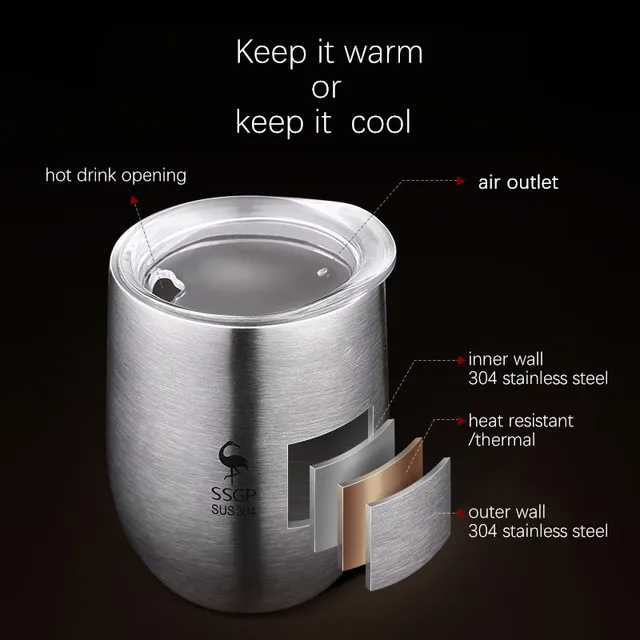 Yerba Mate Cup 304 Stainless Steel Double Wall Argentine Yerba Mate Gourd with Lid/Straw Portable Tea Mug Coffee Thermos 377ml 2