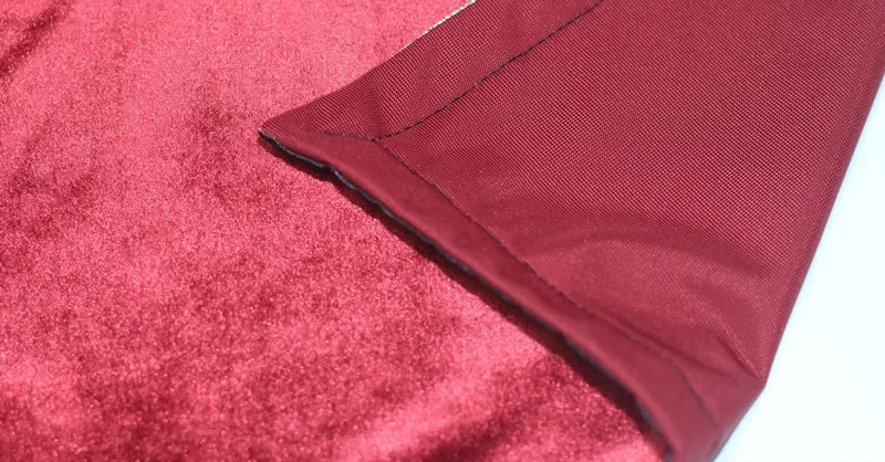 BLESSUME Wizard Tarot Reading Cloth With Card Pouch - Red Velvet Divination Square 23.5x23.5 Inches