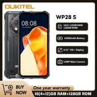 Oukitel WP28 S Rugged smartphone 6.52‘' HD 10600mAh 16GB (4+12)+128GB Android14 13MP Camera cellphone 1