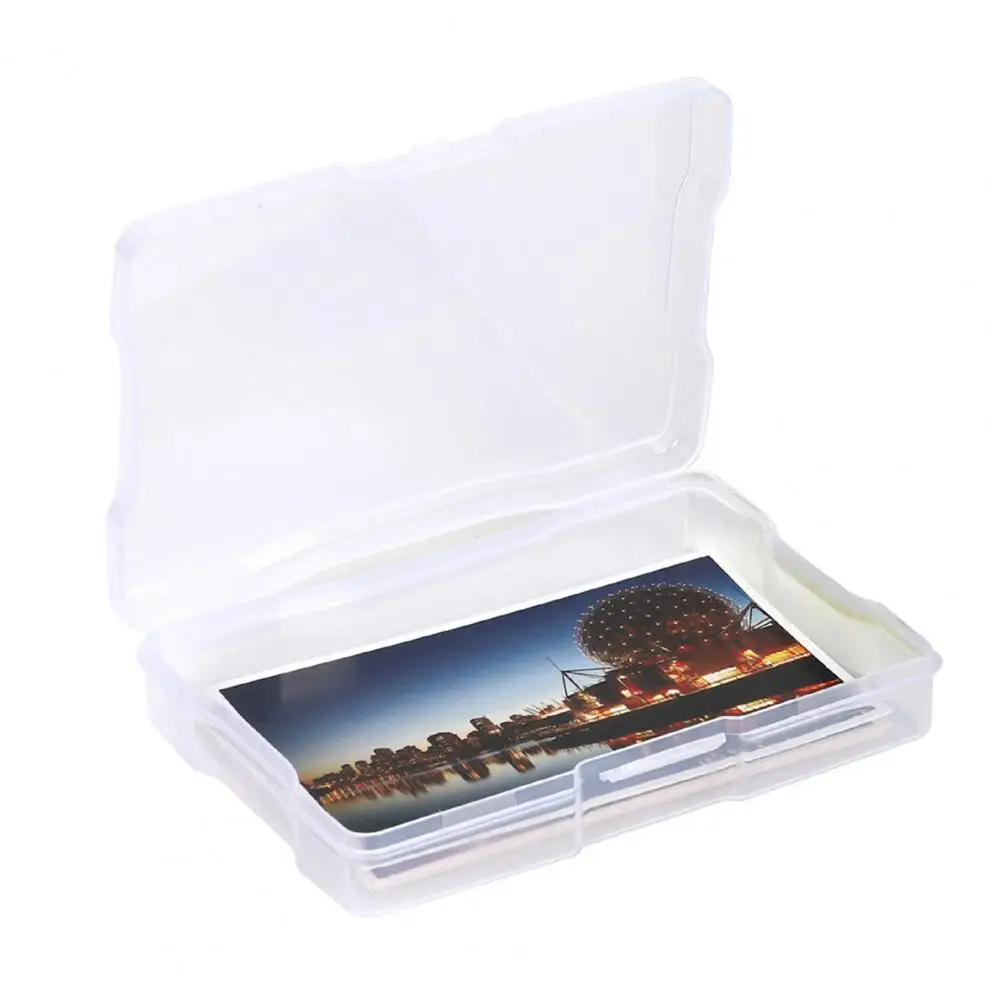 Capacity Photo Box Transparent Acrylic Photo Storage Box Set with Capacity Smooth Edges Dustproof Organizer Container for Photos 6