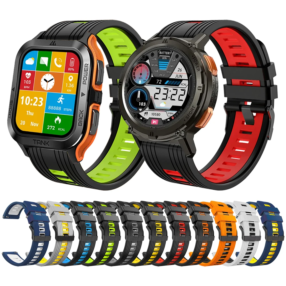Cinturino In Silicone Per Kospet Tank T2 Cinturino Per Kospet Tank M2 Smartwatch Cinturino Accessori Per Bracciali