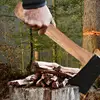 Axe Handle Hammer Wood Replacement Handle Long Curved Durable Axe Handle Wood Handle For Lath Hatchet Home Farm Garden Axe 5