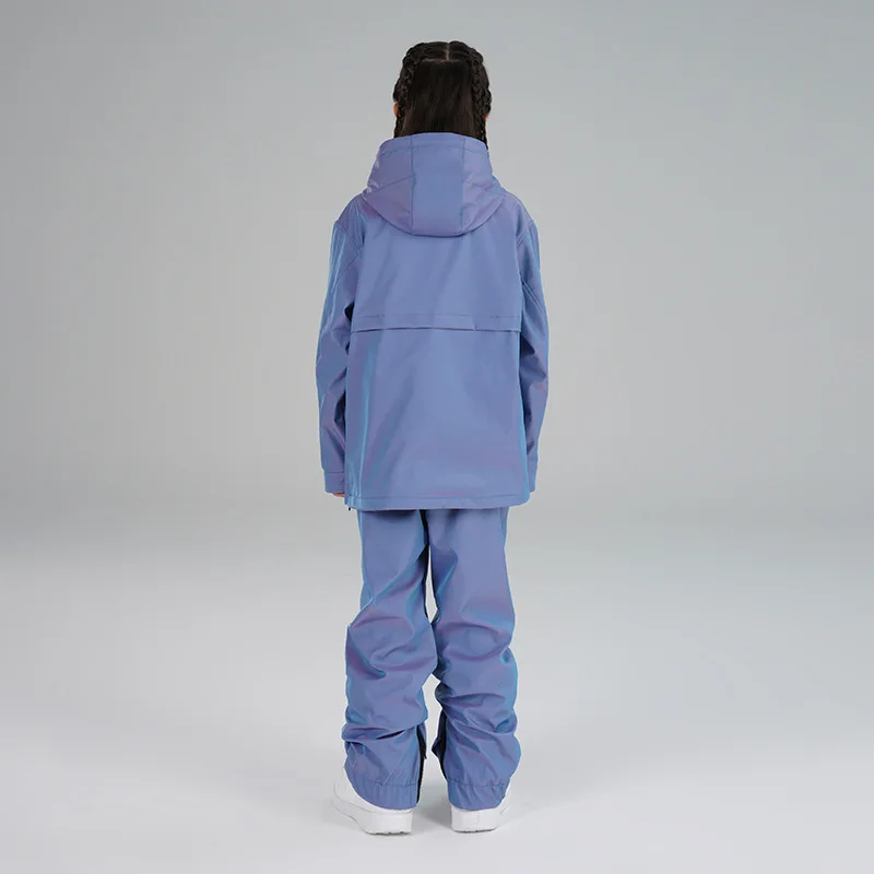 Children Ski Suit Girls Boys Snowboard Thickened Winter Snowsuit Warm Waterproof Youth Jacket Pants Overalls Clothing
