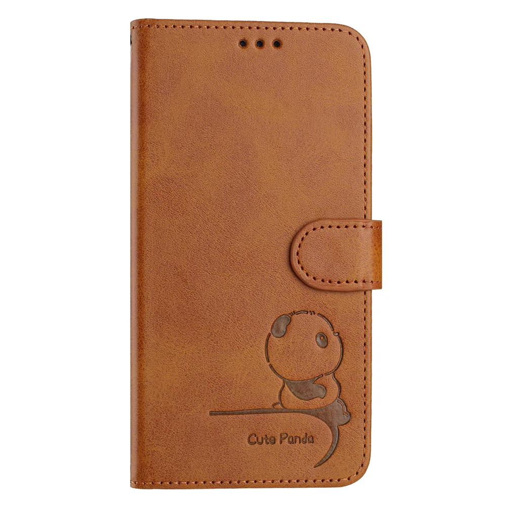 Adorable Panda Design Wallet Phone Case Cover
