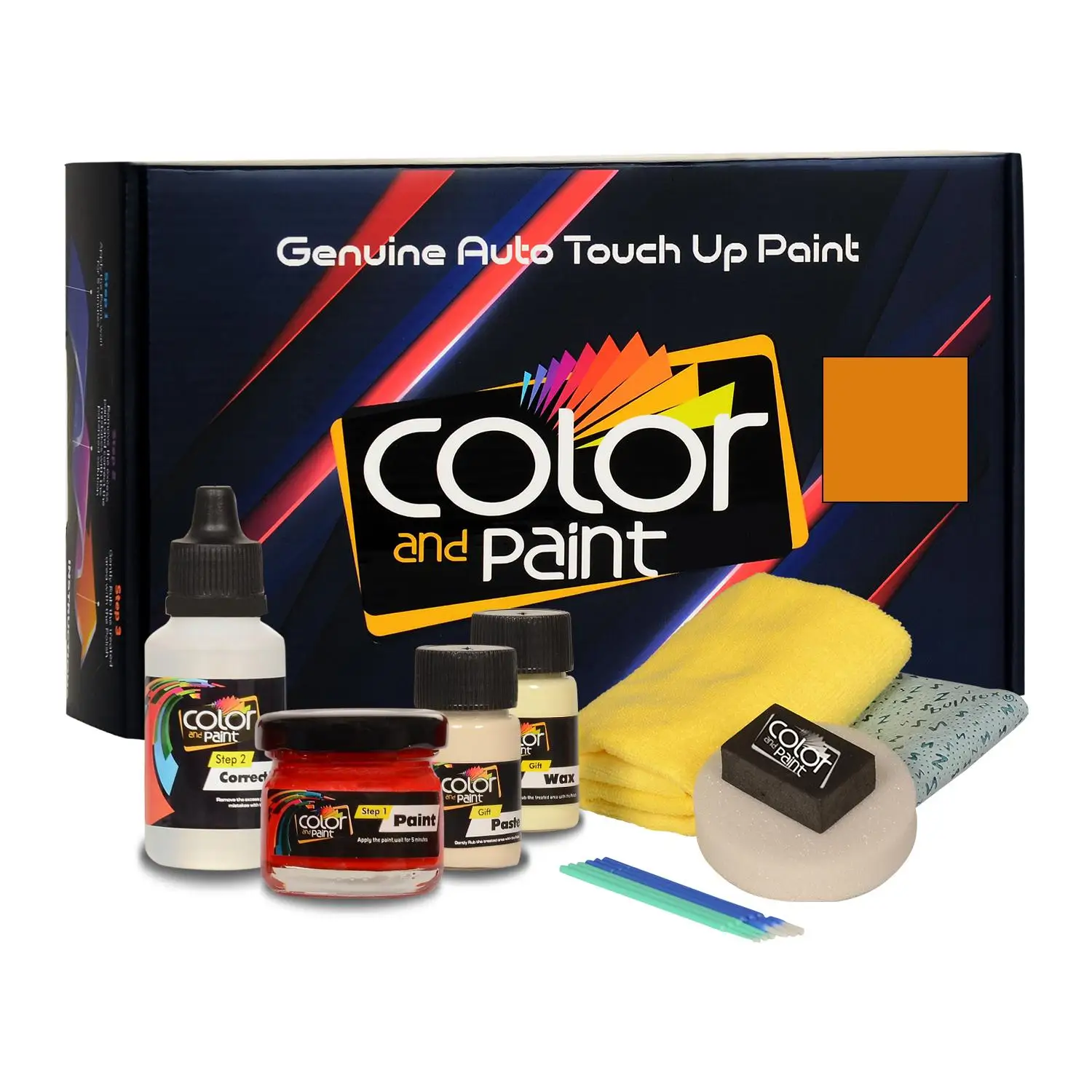 

Color and Paint compatible with Dodge Automotive Touch Up Paint - CALCITE YELLOW - P03 - Basic Care