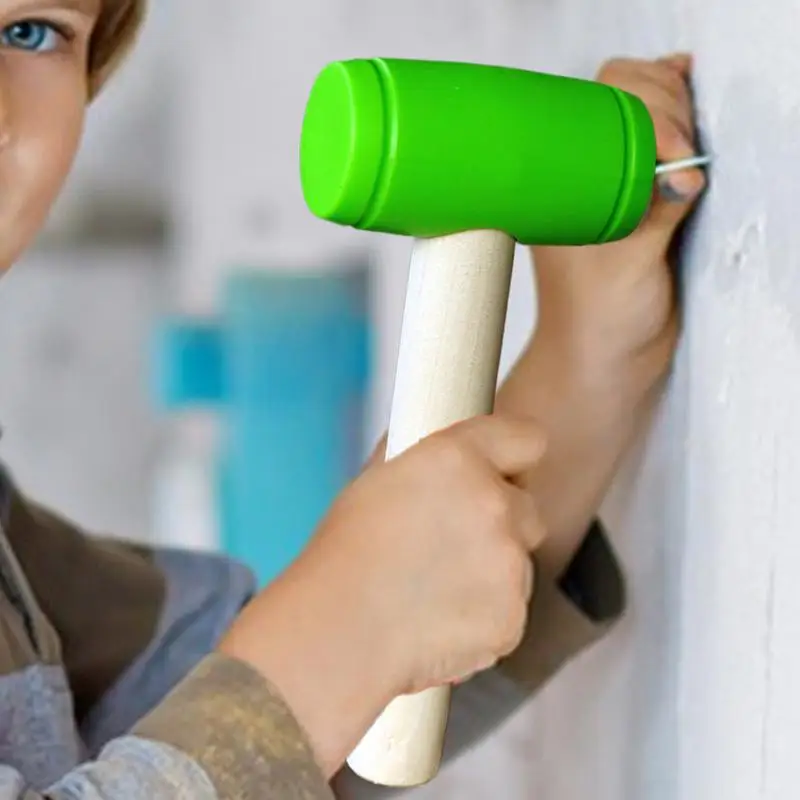 Kids Hammer Toy Educational Simulation Mallet Toy Realistic Maintenance Tools Portable Pretend Hammer for Enhances Fine Motor