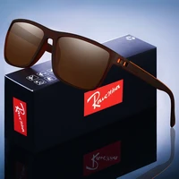 Lunettes de soleil polarisées UV400 pour hommes et femmes, monture carrée mate, de haute qualité, flambant neuves 4