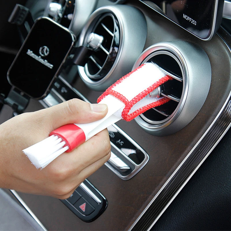 

Car Cleaning Brush Air Conditioner Vent Cleaner Detailing Dust Removal Blinds Duster Outlet Brush Car-styling Auto Accessories