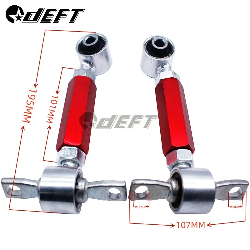 DEFT (1pair)New Arrived Car Dog Bone Adjustable Control Arm Rear Adjustable Suspension Camber Kit For Honda Civic EK EG