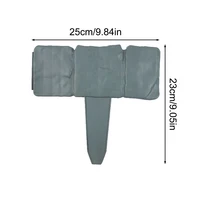 10/20pcs Garden Fence Imitation Stone Plant Support Stake Outdoor Edging Decorative Border DIY Lawn Yard Landscape Plant Fence 4