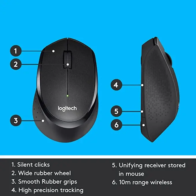 Logitech Lift Souris Ergonomique Verticale, Sans Fil, Bluetooth ou  récepteur USB Logi Bolt, Silencieuse, 4 boutons, Compatible avec