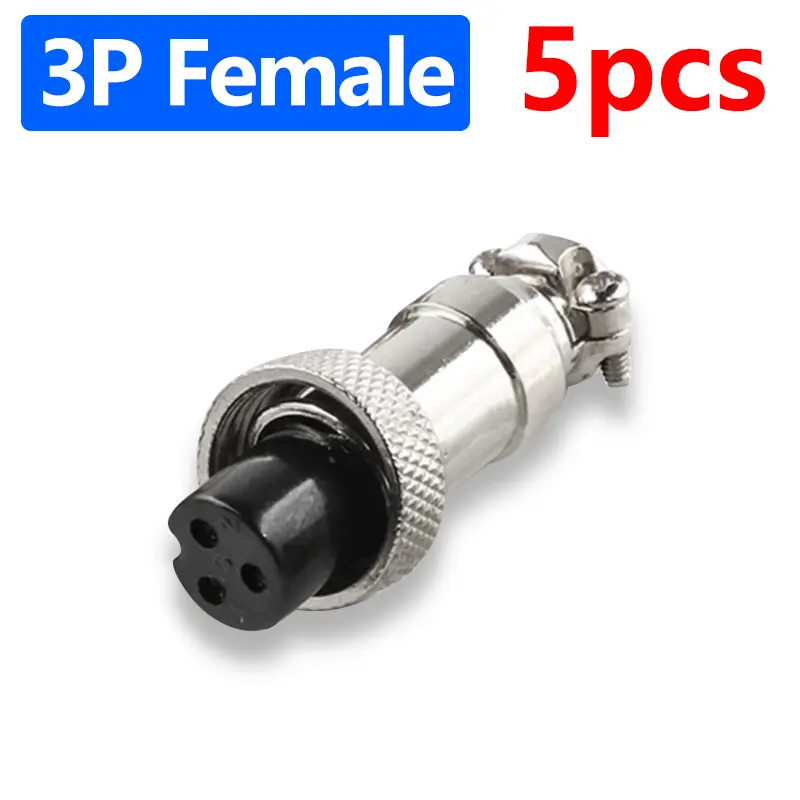 5pcs GX12 Aviation Connector 2 3 4 5 6 7 Pin Male Female M12 Connector Aviator Plug Socket image 8