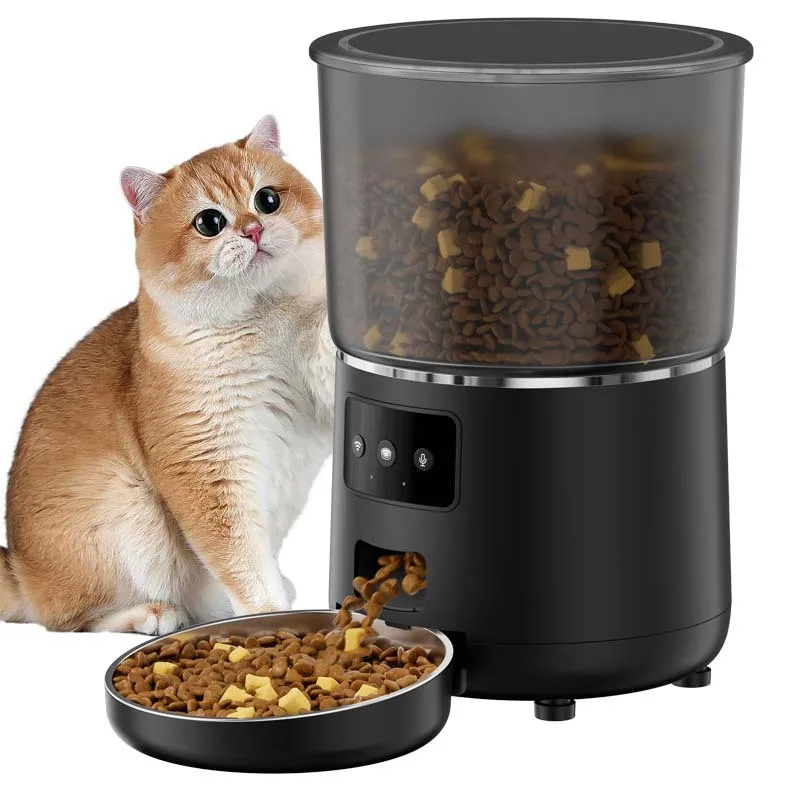 

Stainless Steel Bowls Wi-Fi Enable Pet Feeder Programmable Control Dog Feeder For Cat And Dog