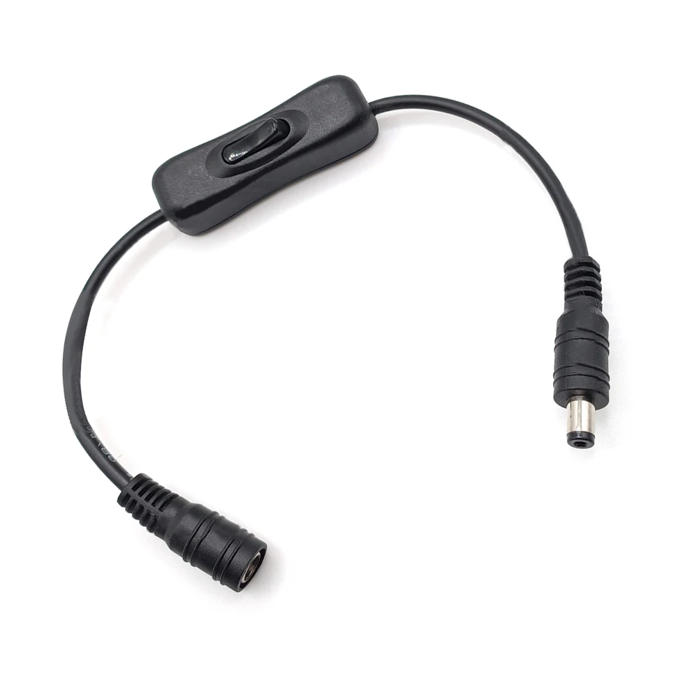 Description Picture 3 of itemDC 12V Inline Rocker Switch On Off With Female Male Power Cable 5.5x2.1mm DC Connector Switch For CCTV LED Strip Light
