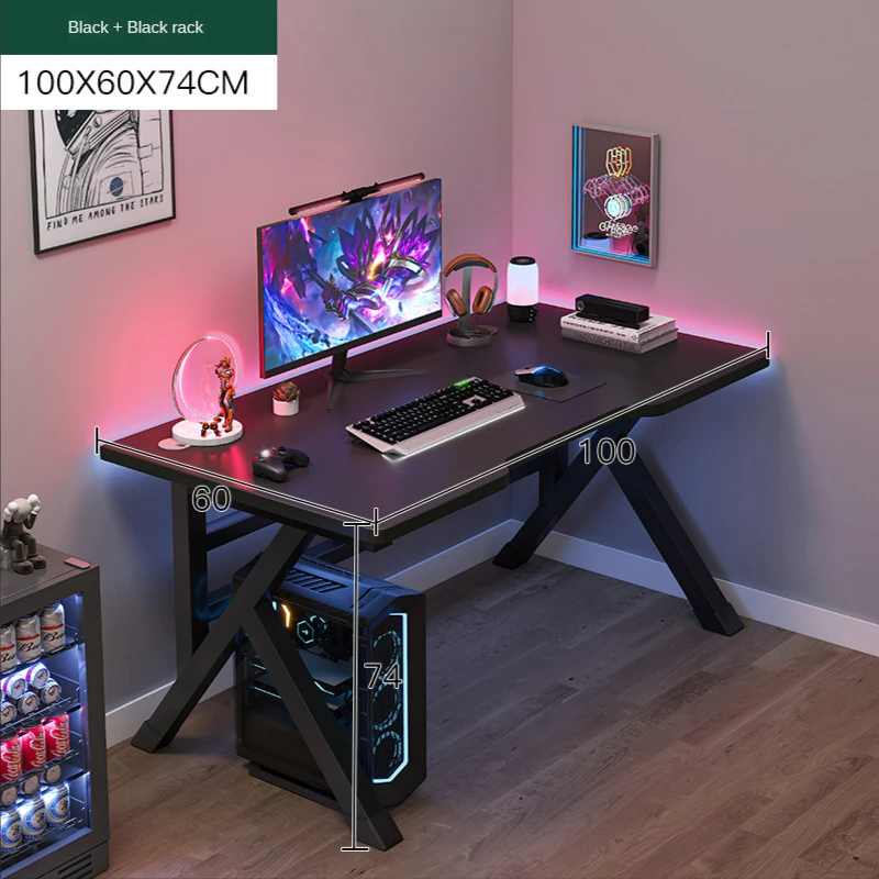 thumbnail image 1 of Escritorios de ordenador Webcast Gaming, escritorio de oficina en casa, mesa ergonómica, moderna, Simple, cámara de cama, mesa de estudio, escritorio de oficina, 1 of 4