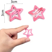 50pcs Colorful Star BB Hair Clips Girls Y2K Cute Star Barrettes Women Simple Metal Snap Clip Headdress Hair Jewelry Accessories 2