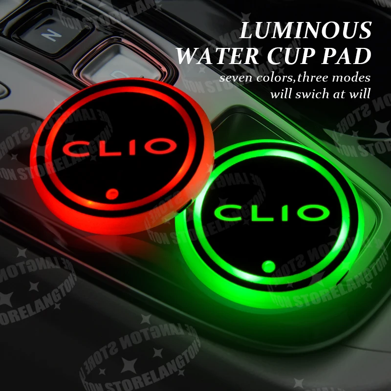 Clio 2 3 4 5 RS 스포츠 MK2 MK3 MK4 로고 자동차 USB 컬러 워터..