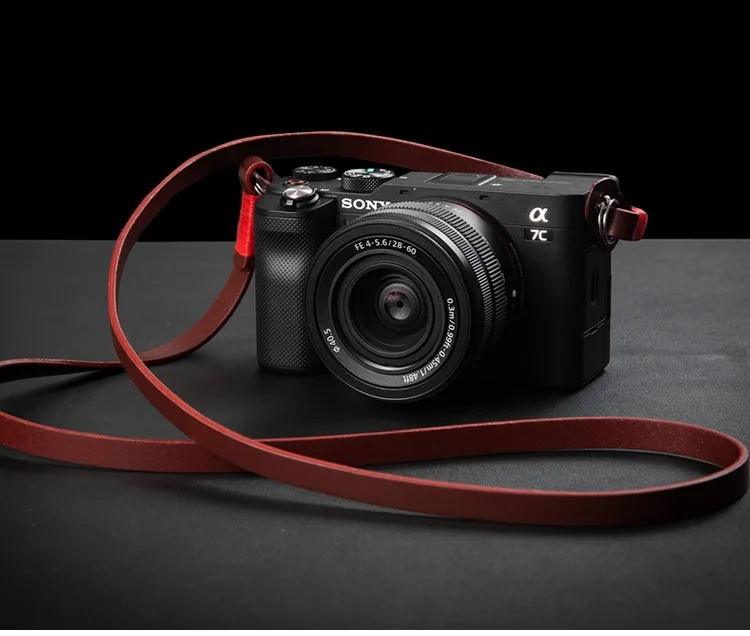 Per Sony Alpha 7C A7C A7Sii A9 A9 Ii A99 Ii A77 Ii A7R Ii Iii A7Rav A7Sii A7S A6600 Tracolla Per Fotocamera In Vera Pelle