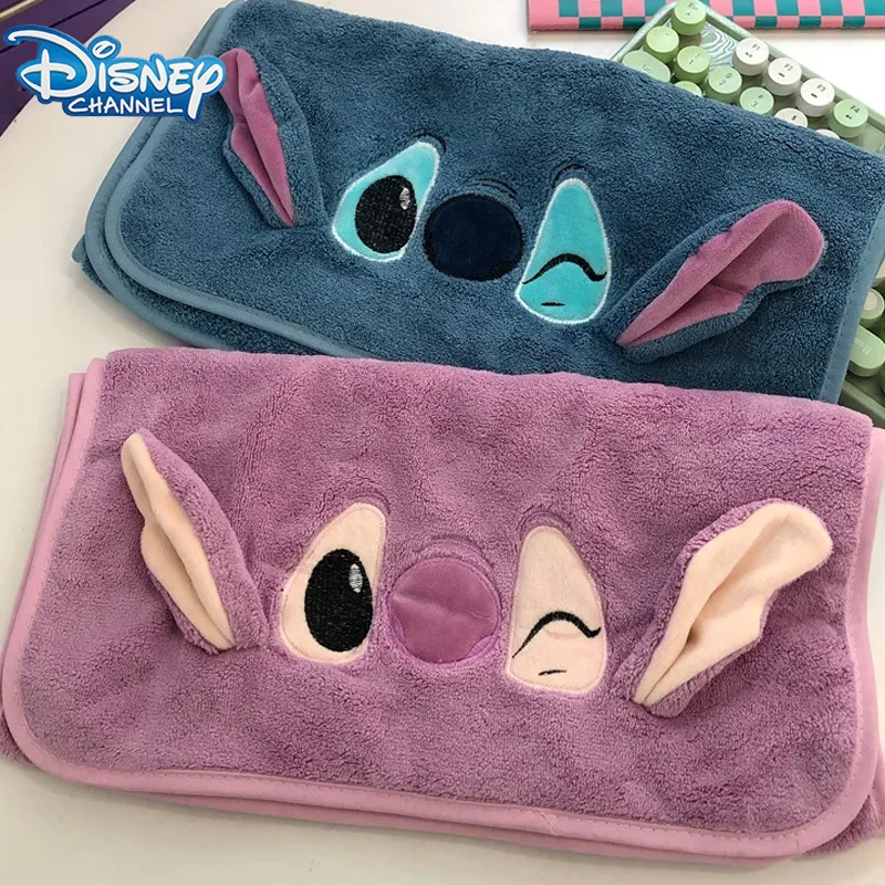 Disney Stitch Handtuch Cartoon niedlichen 3d Kind Handtuch Geburtstags feier Geschenk rechteckigen Schal Koralle Fleece Handtuch