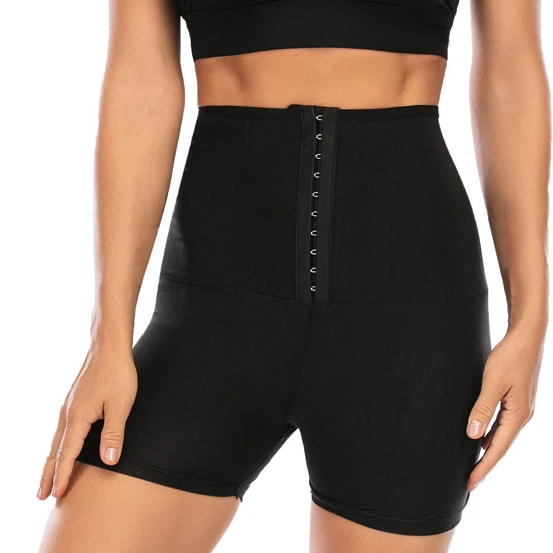 Hot Sweat Pants Sauna Effect Slimming Shapewear Women Buckle Hip Lifter High Waist Tight Shorts Fiess Gym Body Shaper_voghion.com