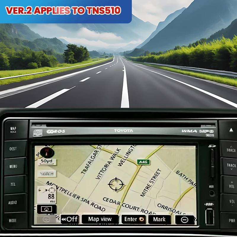 For Toyota Ver.2 TNS510 Navigation SD Card Satellite Maps-GPS SD Card UK & Europe gps map navigation sd cards