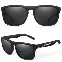 Kawasaki – lunettes de soleil polarisées carrées vintage pour hommes et femmes, marque de luxe, de créateur, pour la conduite, la pêche, UV400 4