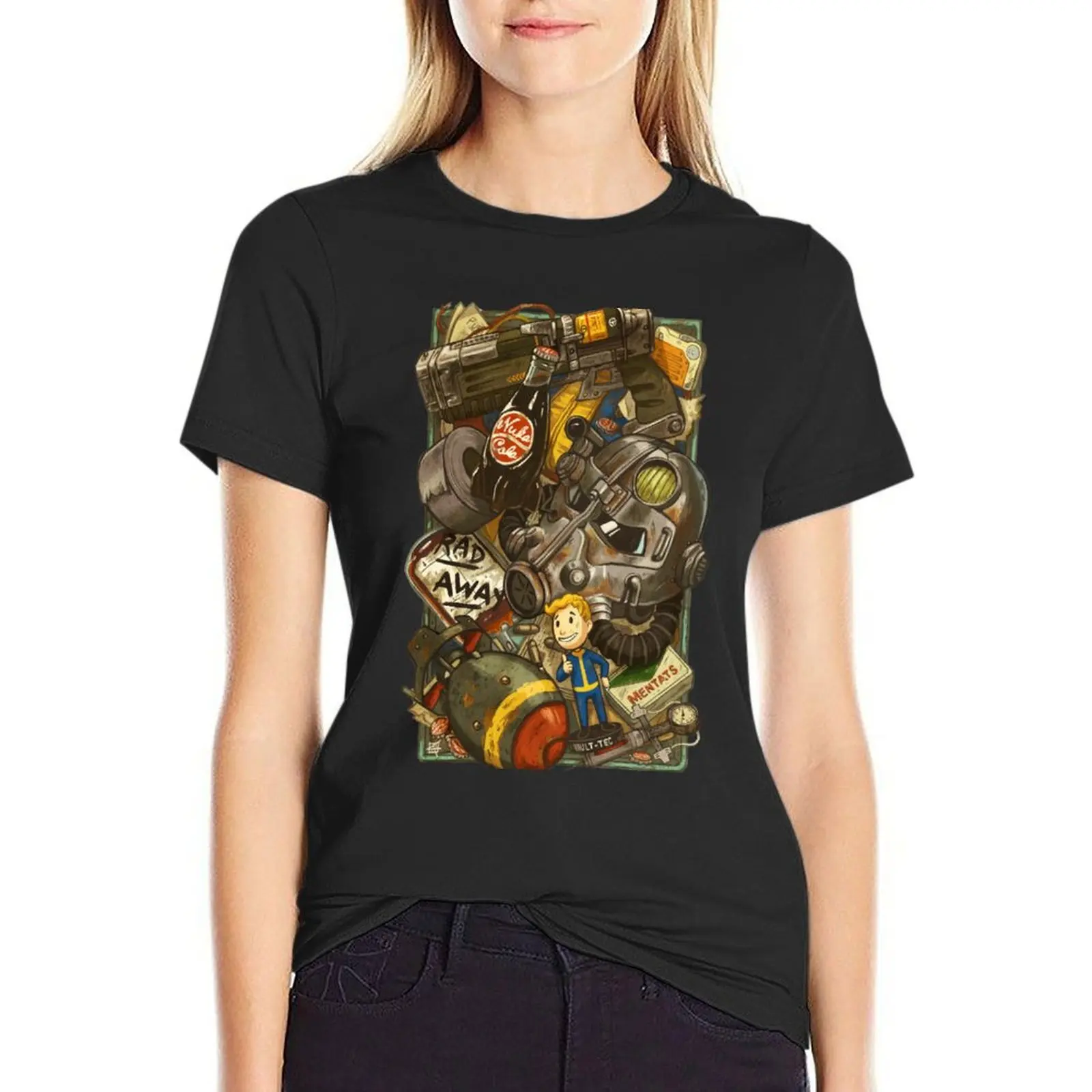 

Wasteland Cache T-Shirt oversized t shirts for Women woman t shirt Women's cotton t-shirt white t shirts for Women