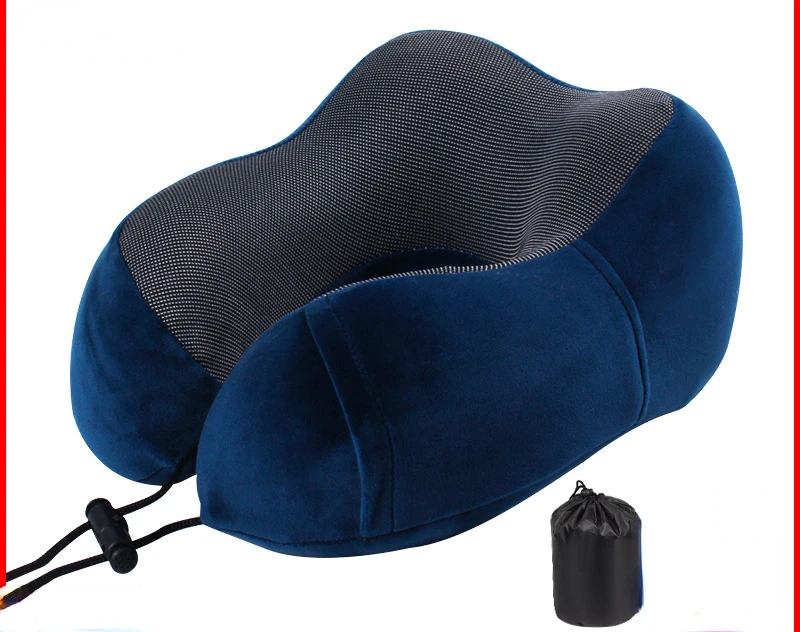 

New style memory cotton U-shaped pillow storage aircraft travel U-shaped pillow three-piece nap neck guard pillow