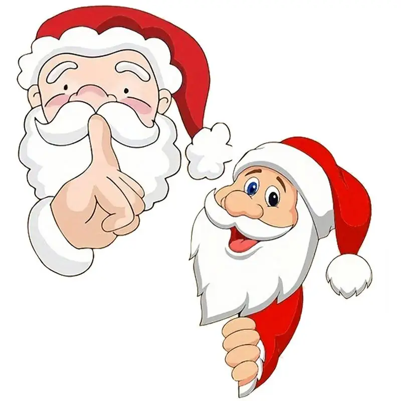 

Christmas Stickers for Car Car Window Stickers Santa Claus Decal Santa Car Sticker Automotive Funny Christmas Decorations