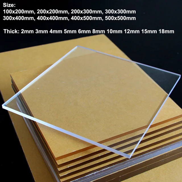 Clear Acrylic Perspex Sheet Custom Cut Your Sizes Thickness 1mm 2mm 3mm -  10mm