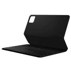 Genuine Magnetic Wireless Keyboard Case for Xiaomi Pad 7 - Smart Wake - up PU Protective Cover (Black Keyboard)