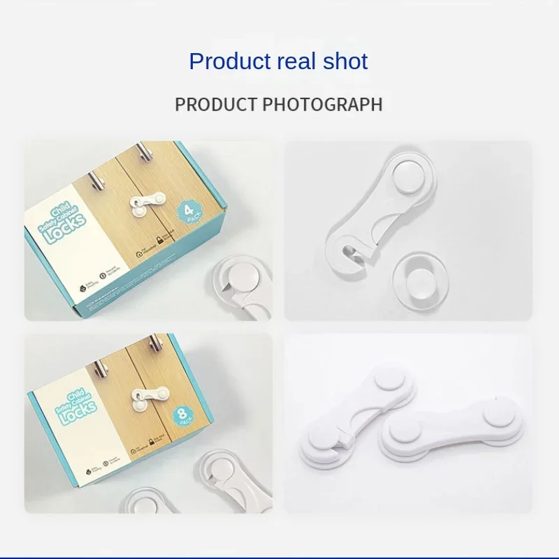 5Pcs Children Safety Cabinet Lock Baby Security Protection Drawer Door Cabinet Lock Plastic Protection Kids Safety Door